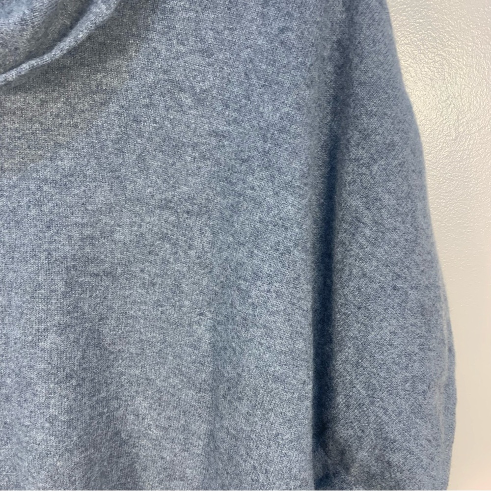 Max Studio 100% 2 Ply Cashmere Cowl Neck Poncho Shrug Sweater - Picture 11 of 14